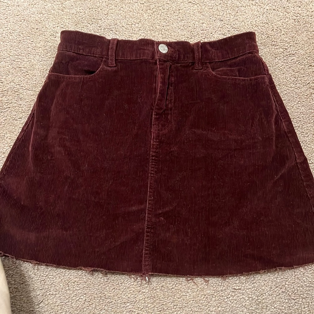 Boutique corduroy skirt size small